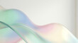 © InkCrafts - Abstract gradient background with modern design featuring a soft iridescent fluid wave in pastel colors like pink blue and green on a clean white backdrop for elegant digital art projects.