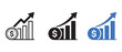 © Nazrul Art24 - Business profit analytics icon collection with financial growth symbols vector set