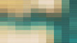 © Sumon - Abstract background with horizontal lines and layered geometric rectangles in shades of gold, teal, and beige with a soft grainy texture