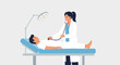 © Vinda - Female doctor examining a patient.