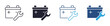 © Icon Atelier - Battery maintenance icon set. power service and energy repair concept. outline, glyph, colored line and flat style. vector illustration.