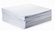© Curtis - stack of white printing paper sheets isolated on white background cutout white background cutoutwhite background