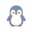 © ghina - Cute cartoon penguin illustration, isolated on white background, adorable character design.