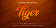 © Rohib - Tiger Orange Script 3D Editable Text Effect Vector