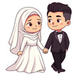 © triplethree - Wedding Couple Character
