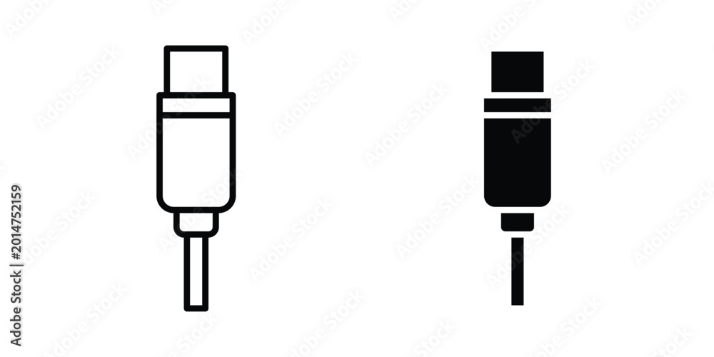Icon Typec USB type c icon elements pack. icons suitable for projects Stock Vector ...