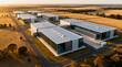 © JohnLee - Large-scale server campus with multiple buildings in a peaceful rural area