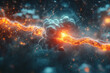 © Tetiana - Microscopic view of futuristic nanotechnology in medical environment with glowing neural connections, generative ai