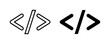 © Anik - Coding Symbols, Programming Brackets, Syntax Icons. Web Development, Software Engineering, Digital Technology.