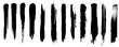 © Creative - Charcoal pencil straight horizontal lines. Black hand drawn stripes, ink brush strokes.