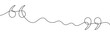 © Viktoriia - Quotation marks in one line art style. Minimalist graphic object made in black color as a continuous line. Vector illustration for quote design.