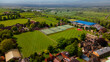 © Андрей Нелупов - High aerial view of elite school sports campus and athletic fields
