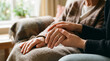 © Vivid Vista - Closeup of a person holding the hand of an elderly individual for comfort and support