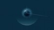 © Sitti - Abstract clock face glows with subtle cosmic dust and ethereal light