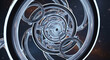 © Growong - Abstract 3D Metallic Spiral Tunnel Background