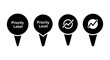 © @_ greta - Priority Map Pins with Icons: Level, Label, Graph, Trend
