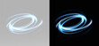 © theladydarina - Glow blue light ring overlay for editing and creative digital art showing speed and rotational movement