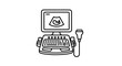 © shania - Medical Ultrasound Machine Icon with Fetus Image on Screen