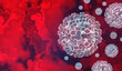 © freshidea - Hantavirus virus viral outbreak or Hanta Virus as a is a zoonotic RNA virus transmitted by droppings of infected rodents causing severe respiratory and hemorrhagic diseases in humans as pneumonia as a