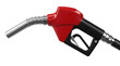 © Guse - Technically sharp profile of a heavy duty fuel pump, featuring a detailed metallic and red plastic nozzle mechanism isolated on a clean white background for high quality industrial visualization.