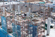 © Washburn - Construction site with scaffolding and workers