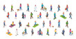 © Stocklume - Diverse people in isometric view performing various daily activities and lifestyle routines | Large collection of human characters and vector icons