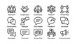 © Cali6ro - Communication and collaboration icon set displaying chat and network