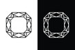© rafara - Geometric polygon line square frame