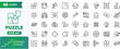 © Dopix - Puzzle game icons set.Editable line icons. Vector illustration.