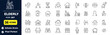 © PrimeVisuals - Senior Care  Line Icon Set. Elderly Support and Healthcare Vector Collection.