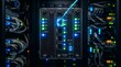 © Mazdan - Network fiber optic cable connected to a server data interface module