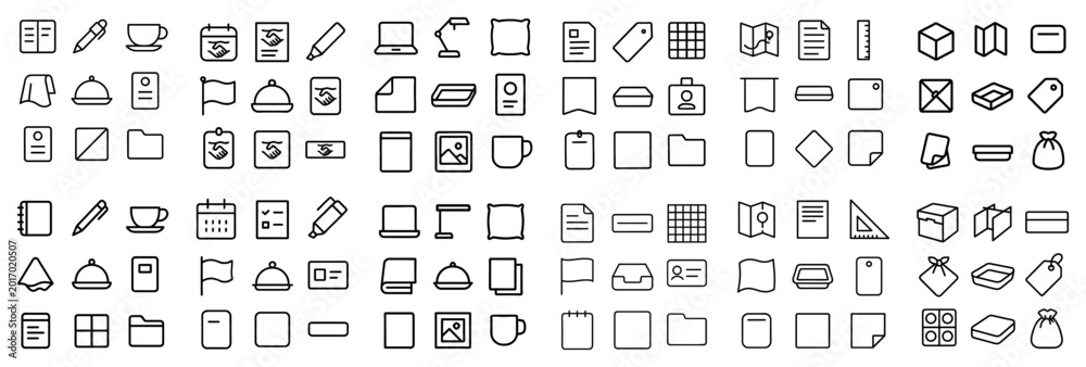 Documents and storage concept icons with folder file box for dashboard ...