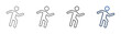 © sugiyati - outline icon set running man with male runner design