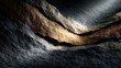 © studio clever - Abstract layered rock texture background with dramatic light and dark stone surface. Generative AI