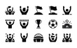 © Mausumi - Vector icon set featuring sports and achievement symbols