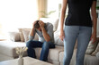 © PheelingsMedia - Woman leaving her partner alone at home