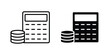 © Win - Budget icon concept editable. Best for web ui design