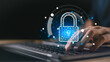 © Nichaphat - Modern cybersecurity and digital protection concept representing secure data management, privacy protection, and network safety. Ideal for themes of information security, secure access control.