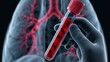 © Suleyman - Blood tube tests for hantavirus sickness in lungs.