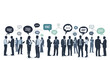 © Kaff - Business people communicating in a group.