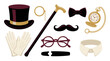 © Mr.KSP - Retro Gentleman Fashion Props Vector Clipart Set