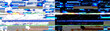 © Tania - Blue digital screen corruption glitch effect isolated on transparent background
