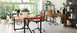 © Pixel-Shot - Interior of office with desks, shelf units and green plants