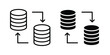 © Dan - Data Migration icon design illustrator set. Icons in line and clipart