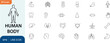 © Alvi_crictor - Human body line icons set