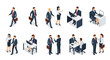 © Ari - Business People Isometric Set Professional Office Workers.