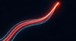 © Ayesha - A colorful light trail against a black background illustration