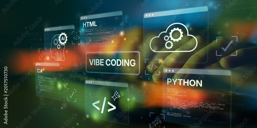 Vibe Coding AI Smart Programming Interface with Python HTML C Sharp and ...