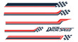 © muse - Racing Stripes Set: Speed, Chequered Flag Graphics, Sport Decals