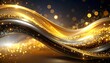 © Ali - Flowing gold & silver waves glisten against bokeh-filled background